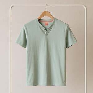 Sage Green Short Sleeve Tee with Soft Fabric